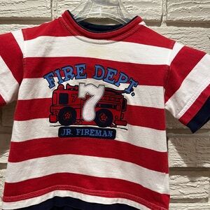 UR IT- Fire Truck.  Kids Shirt - Red & White